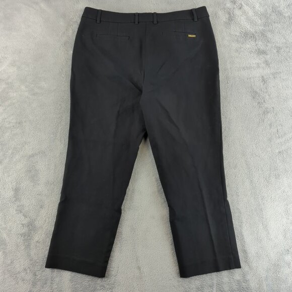 Anne Klein Pants Womens 10 Black Straight Leg Ankle Career Trousers Dress Work - Picture 2 of 12